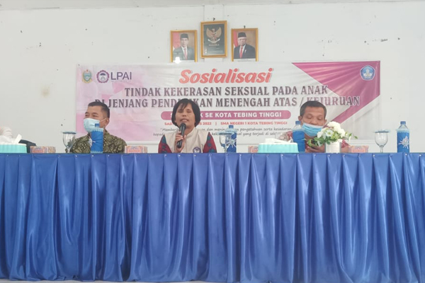 SMK N 2 Tebing TinggiSosialisasi LPAI (Lembaga Perlindugan Anak Indonesia)